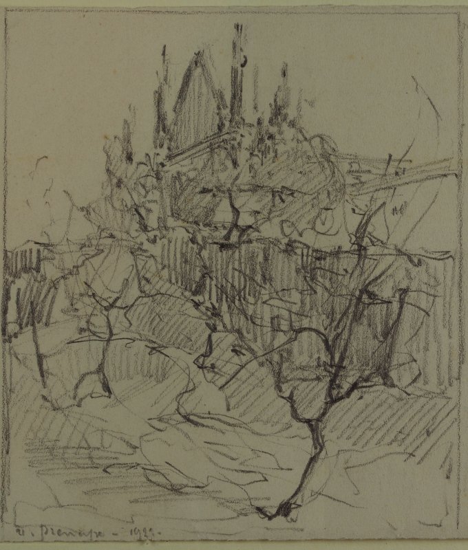 1923 - Profilo del duomo di Orvieto